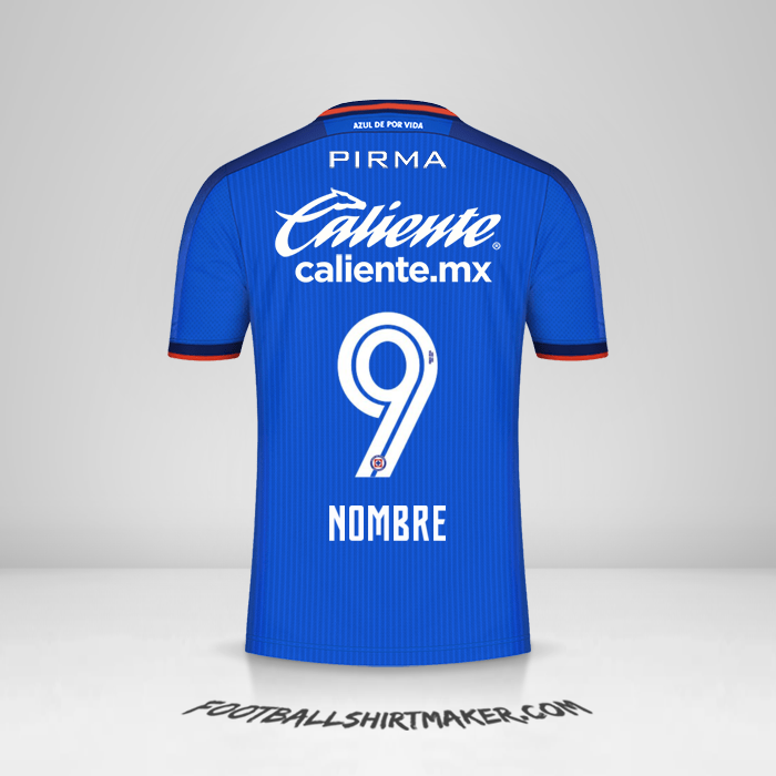 Jersey Cruz Azul 2023/2024 -  nombre - 9
