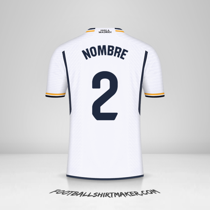 Camiseta Real Madrid CF 2023/2024 -  nombre - 2