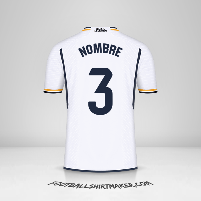 Jersey Real Madrid CF 2023/2024 -  nombre - 3