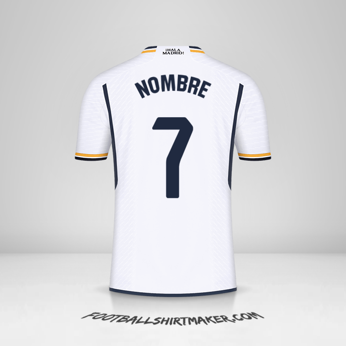 Camiseta Real Madrid CF 2023/2024 -  nombre - 7