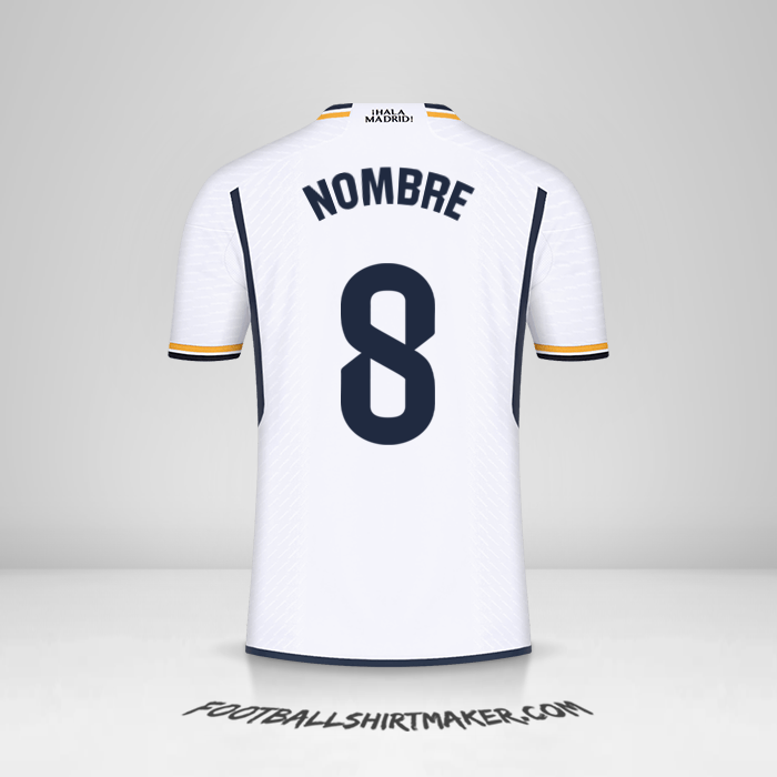 Jersey Real Madrid CF 2023/2024 -  nombre - 8