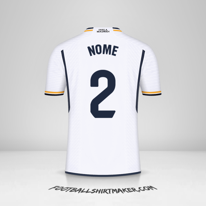 Camisa Real Madrid CF 2023/2024 -  nome - 2