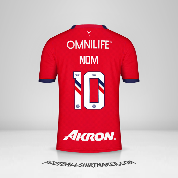 Maillot Guadalajara 2023/2024 -  nom - 10