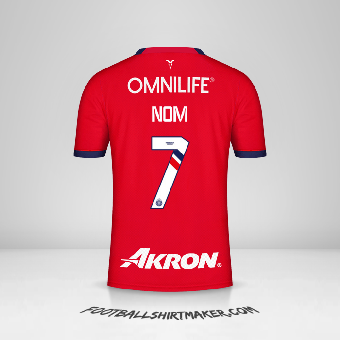 Maillot Guadalajara 2023/2024 -  nom - 7