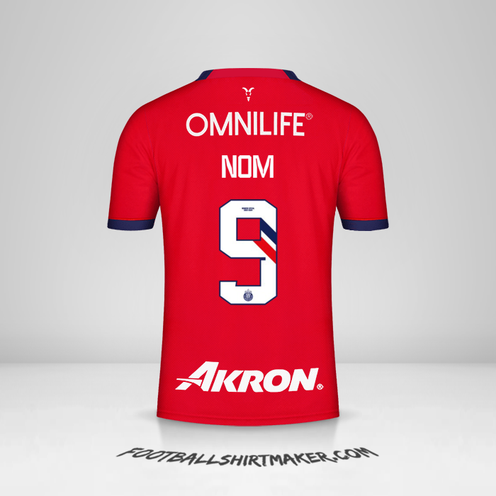 Maillot Guadalajara 2023/2024 -  nom - 9