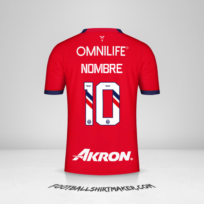 Jersey Guadalajara 2023/2024 -  nombre - 10
