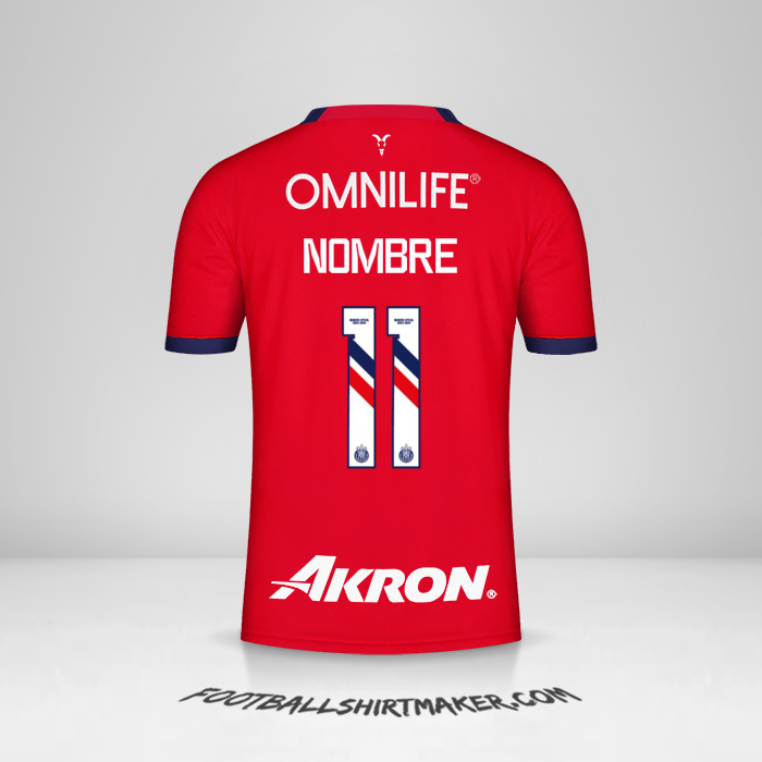Jersey Guadalajara 2023/2024 -  nombre - 11