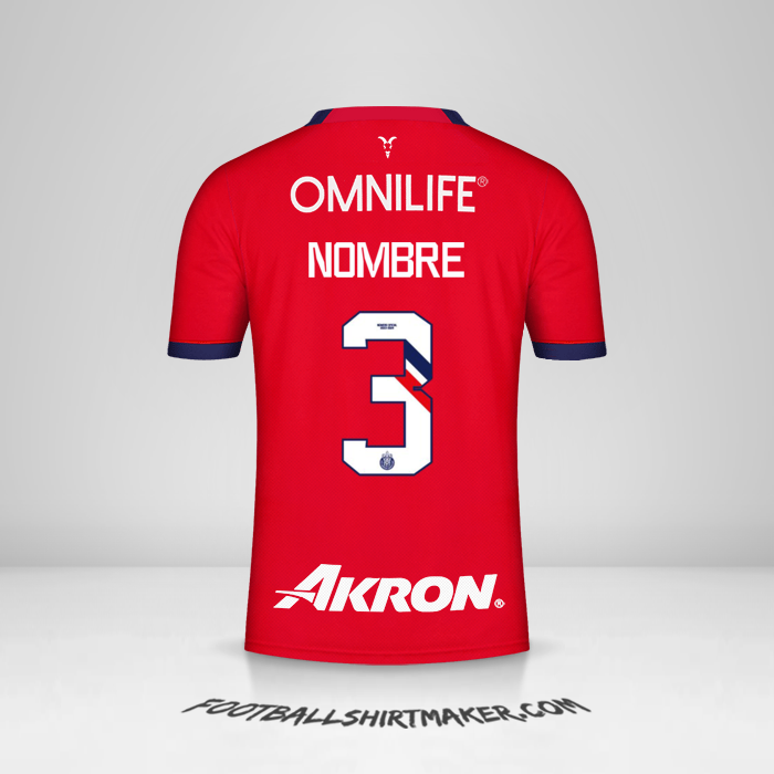 Jersey Guadalajara 2023/2024 -  nombre - 3