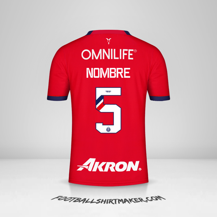 Jersey Guadalajara 2023/2024 -  nombre - 5