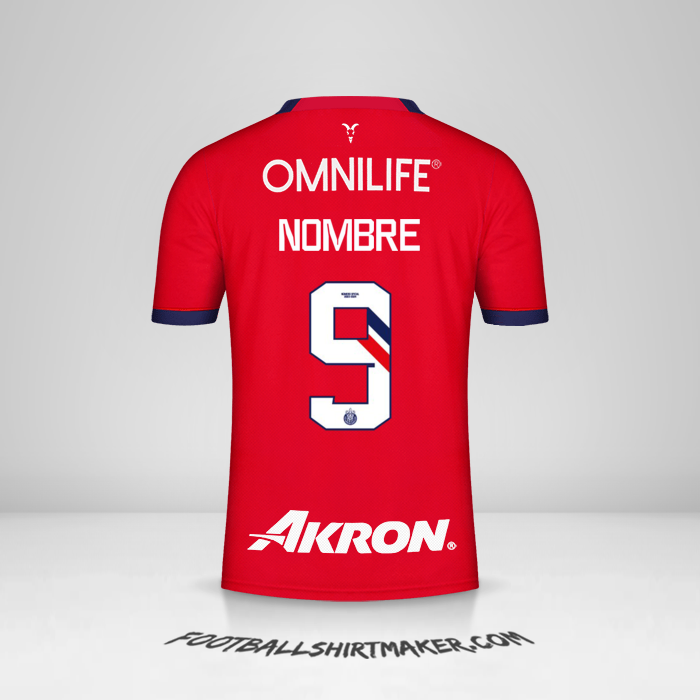 Jersey Guadalajara 2023/2024 -  nombre - 9