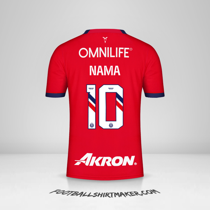 Jersey Guadalajara 2023/2024 -  nama - 10