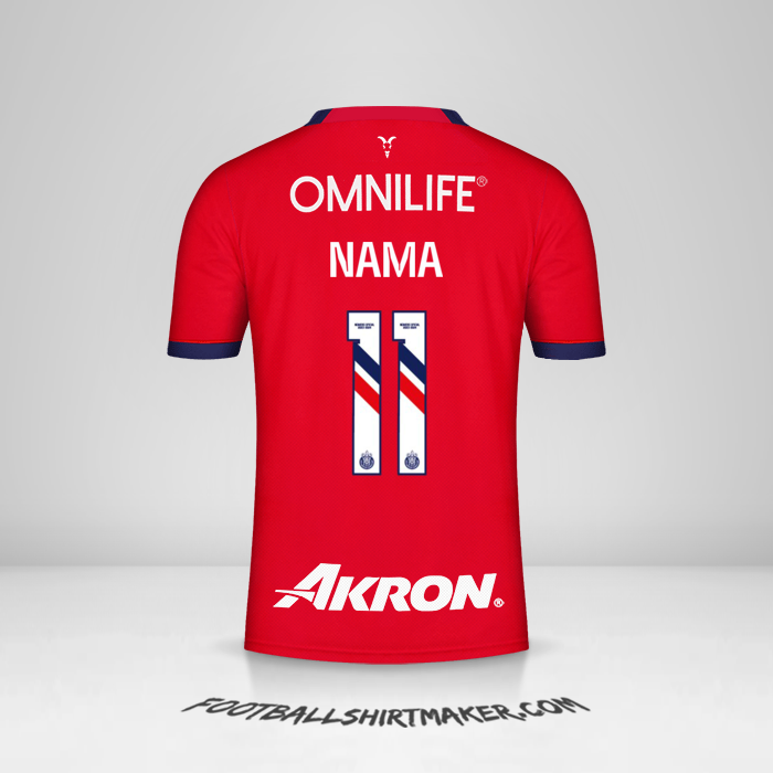Jersey Guadalajara 2023/2024 -  nama - 11