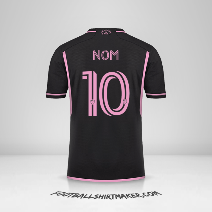 Maillot Inter Miami 2023/2024 Extérieur -  nom - 10