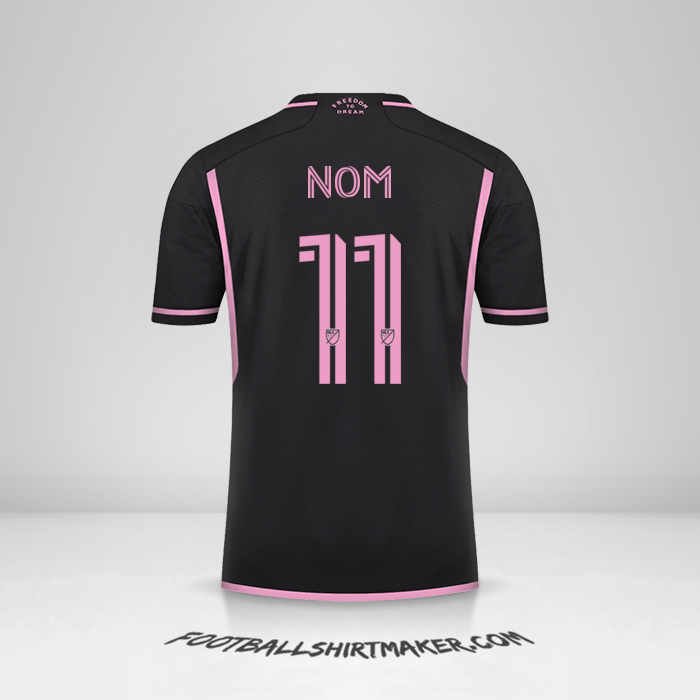 Maillot Inter Miami 2023/2024 Extérieur -  nom - 11