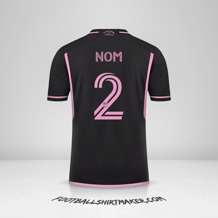 Maillot Inter Miami 2023/2024 Extérieur -  nom - 2