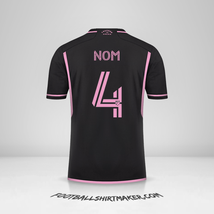 Maillot Inter Miami 2023/2024 Extérieur -  nom - 4