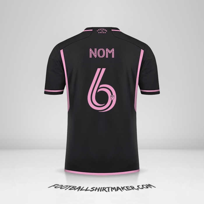 Maillot Inter Miami 2023/2024 Extérieur -  nom - 6
