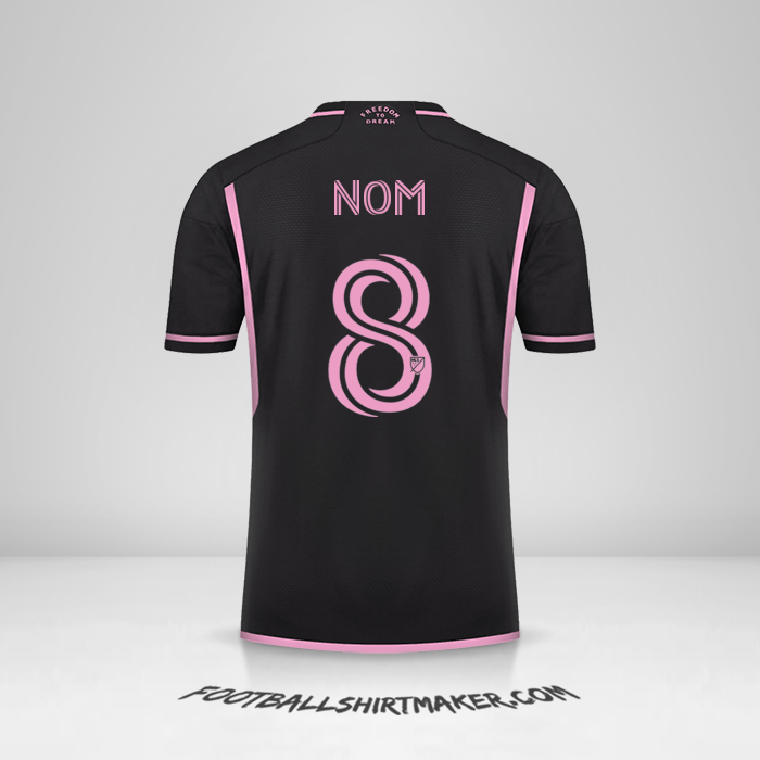 Maillot Inter Miami 2023/2024 Extérieur -  nom - 8
