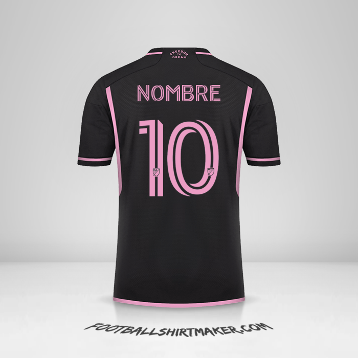Jersey Inter Miami 2023/2024 Visita -  nombre - 10