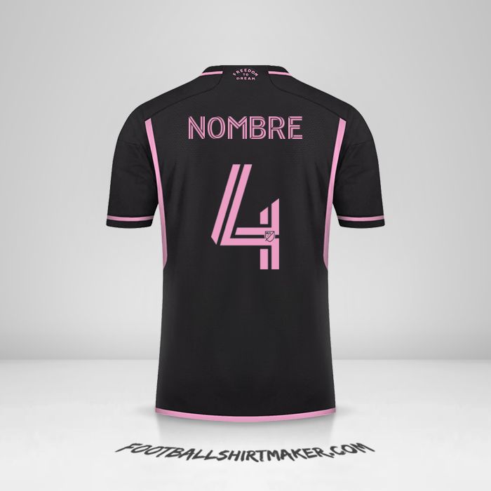 Jersey Inter Miami 2023/2024 Visita -  nombre - 4