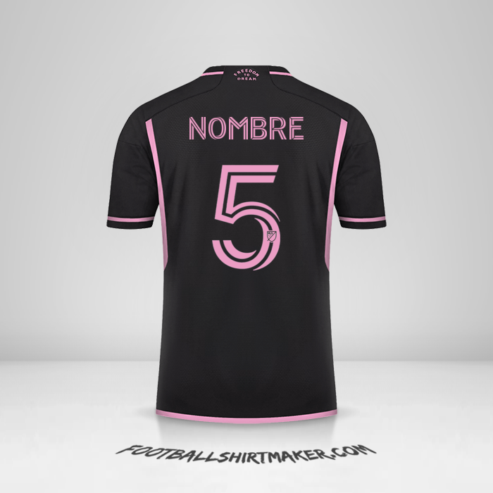 Jersey Inter Miami 2023/2024 Visita -  nombre - 5
