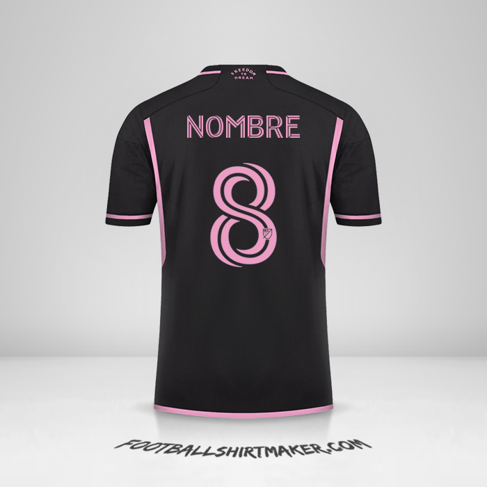 Jersey Inter Miami 2023/2024 Visita -  nombre - 8