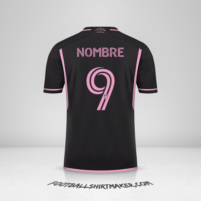 Jersey Inter Miami 2023/2024 Visita -  nombre - 9