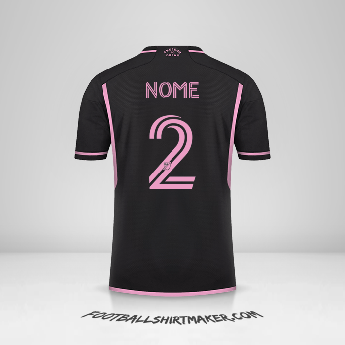 Camisa Inter Miami 2023/2024 Alternativa -  nome - 2