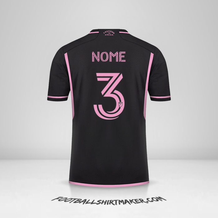 Maglia Inter Miami 2023/2024 Seconda -  nome - 3