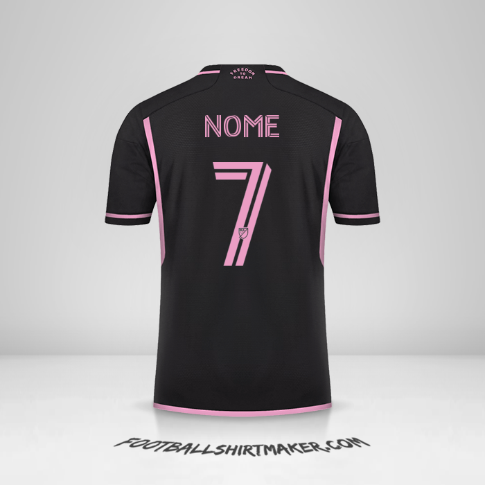 Maglia Inter Miami 2023/2024 Seconda -  nome - 7
