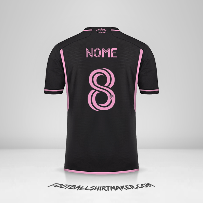Maglia Inter Miami 2023/2024 Seconda -  nome - 8