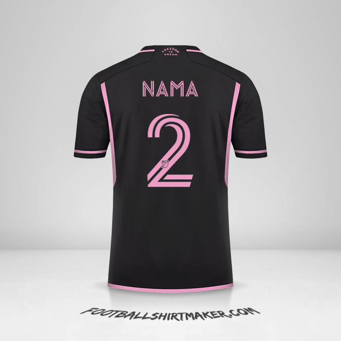 Jersey Inter Miami 2023/2024 Alternatif -  nama - 2