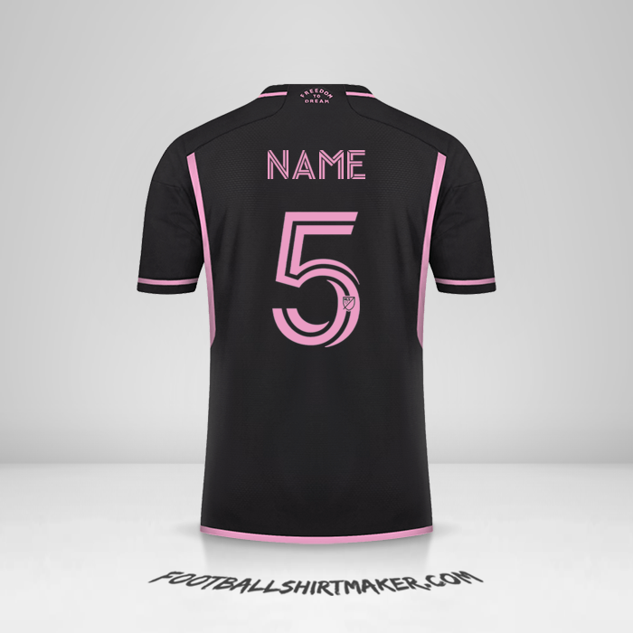 Shirt Inter Miami 2023/2024 Away -  name - 5
