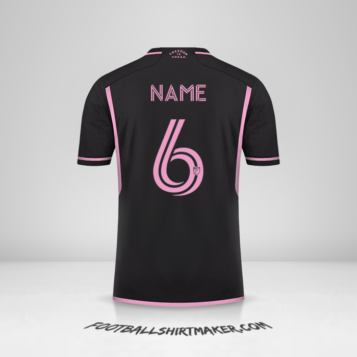 Jersey Inter Miami 2023/2024 Away -  name - 6