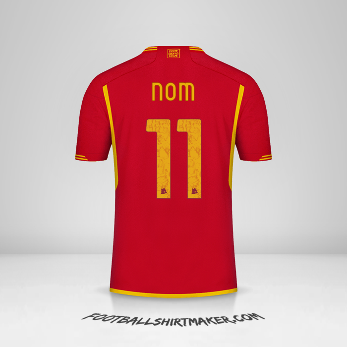 Maillot AS Roma 2023/2024 -  nom - 11