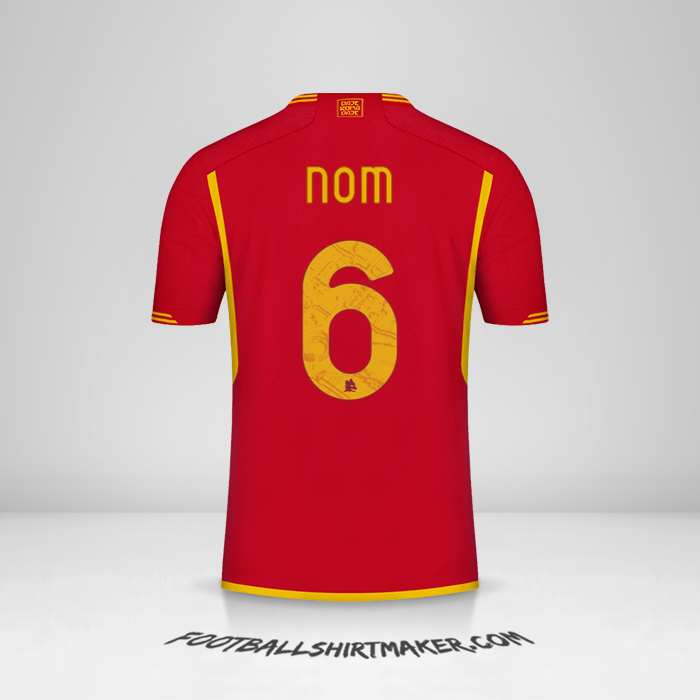Maillot AS Roma 2023/2024 -  nom - 6