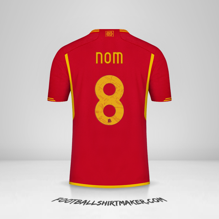 Maillot AS Roma 2023/2024 -  nom - 8