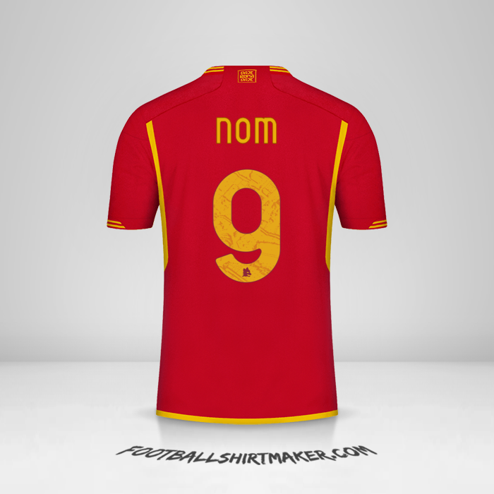 Maillot AS Roma 2023/2024 -  nom - 9