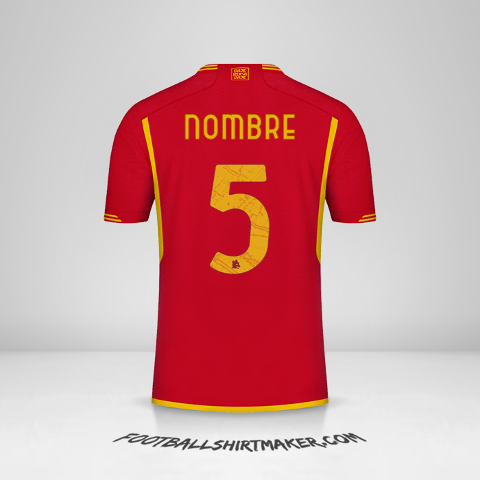 Jersey AS Roma 2023/2024 -  nombre - 5