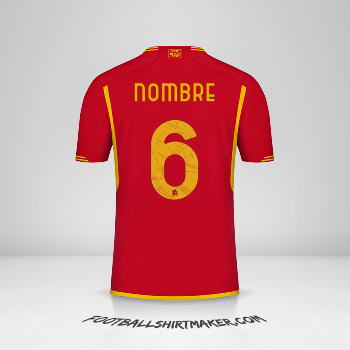 Jersey AS Roma 2023/2024 -  nombre - 6