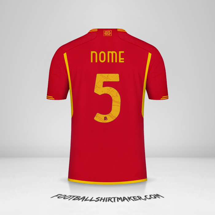 Camisa AS Roma 2023/2024 -  nome - 5