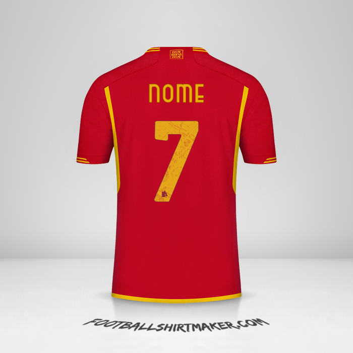 Camisola AS Roma 2023/2024 -  nome - 7