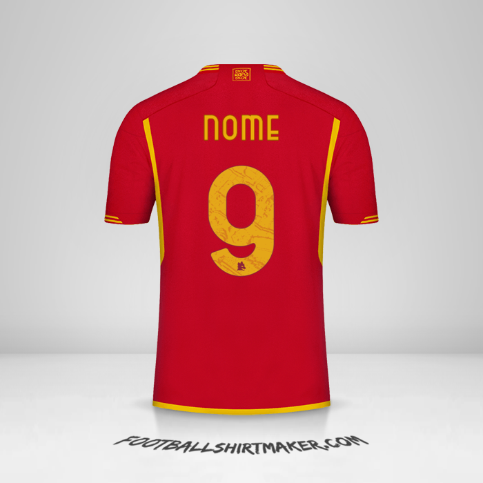 Camisola AS Roma 2023/2024 -  nome - 9