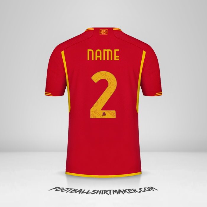 Shirt AS Roma 2023/2024 -  name - 2