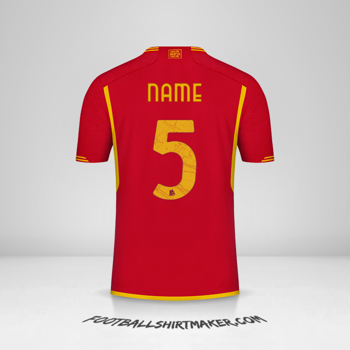 Trikot AS Roma 2023/2024 -  name - 5