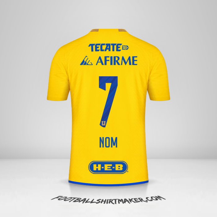 Maillot Tigres UANL 2023/2024 -  nom - 7