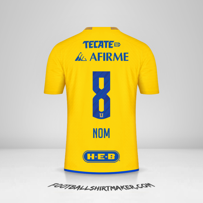 Maillot Tigres UANL 2023/2024 -  nom - 8