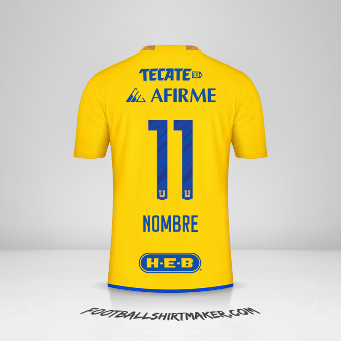 Camiseta Tigres UANL 2023/2024 -  nombre - 11