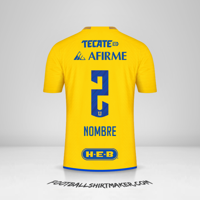 Jersey Tigres UANL 2023/2024 -  nombre - 2