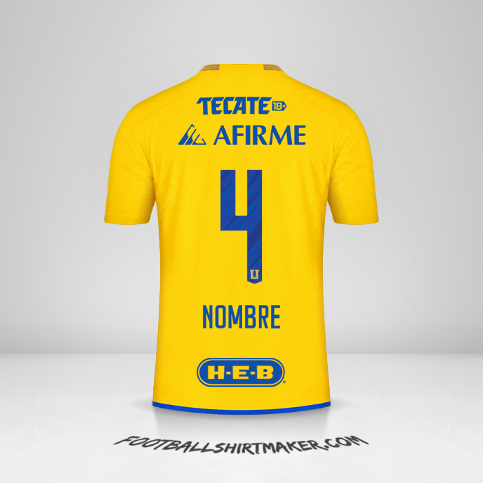 Jersey Tigres UANL 2023/2024 -  nombre - 4